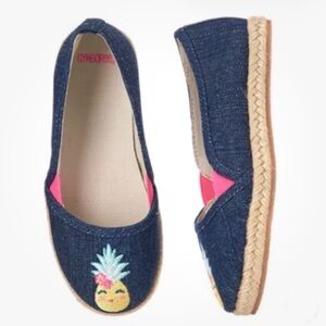 NWT Gymboree Sugar Reef  Pineapple Espadrille Shoes toddler or kid Girls size 11